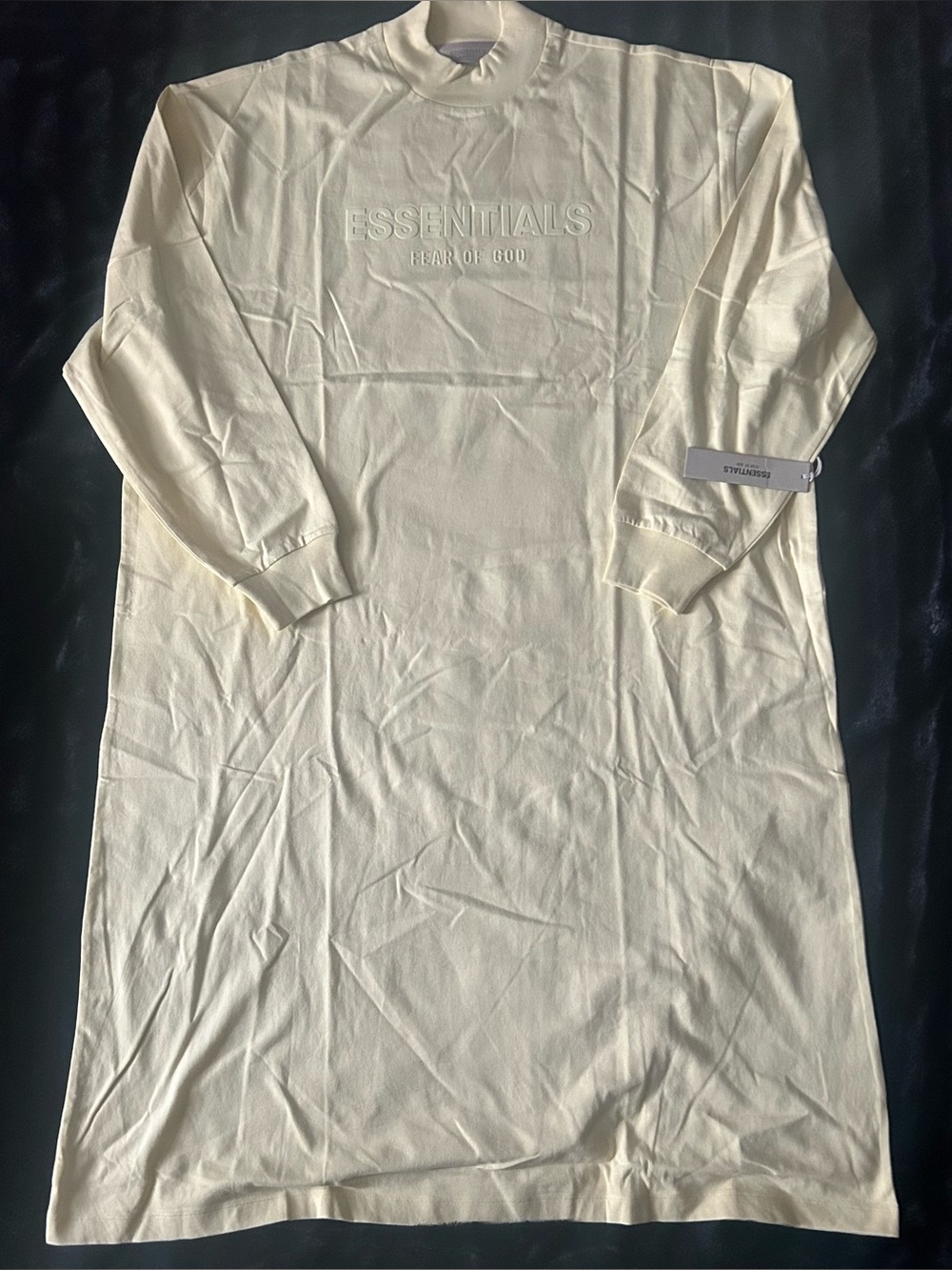 Essentials Neutral Garden Yellow Crew Tshirt Dress
Size L